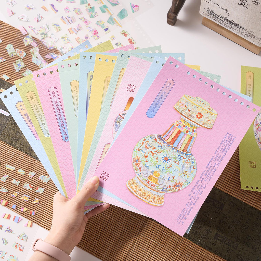 One of the popular books "early to come to the cultural property repair series - porcelain edition" shrink scene pocketbook, children's seal seal, adult stress relief seal. Many extraordinary cultural properties can be used for glass metal cup bodyseal.