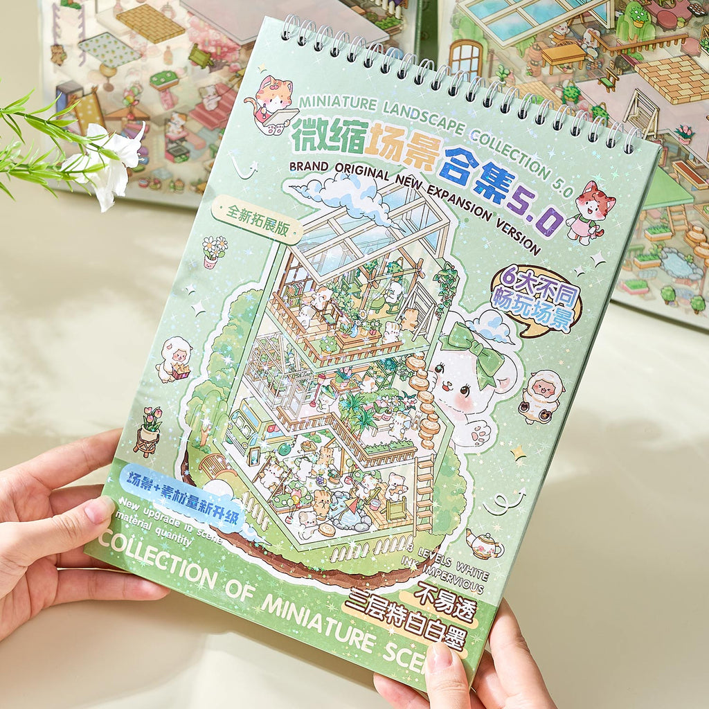 It can be used for one of the children's seal seals, the children's seal, various building scenes, and the glass metal cap bodyseal. 3 d A three-dimensional cartoon shed diy Decorative book