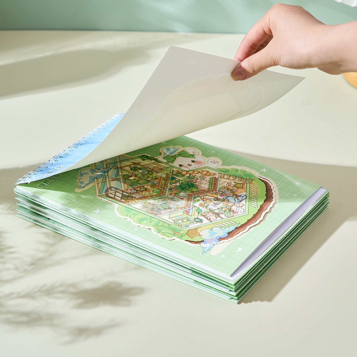 It can be used for one of the children's seal seals, the children's seal, various building scenes, and the glass metal cap bodyseal. 3 d A three-dimensional cartoon shed diy Decorative book