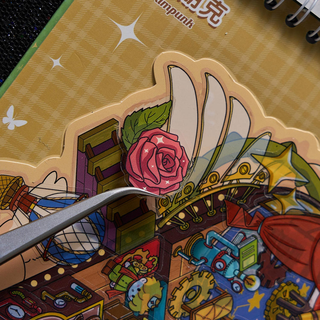 A micro scene book of rose Town, a seal seal for children, an adult stress relief seal. There are various construction scenes and can be used for glass metal cup bodyseal. 3 d A three-dimensional cultural property diy Decorative book