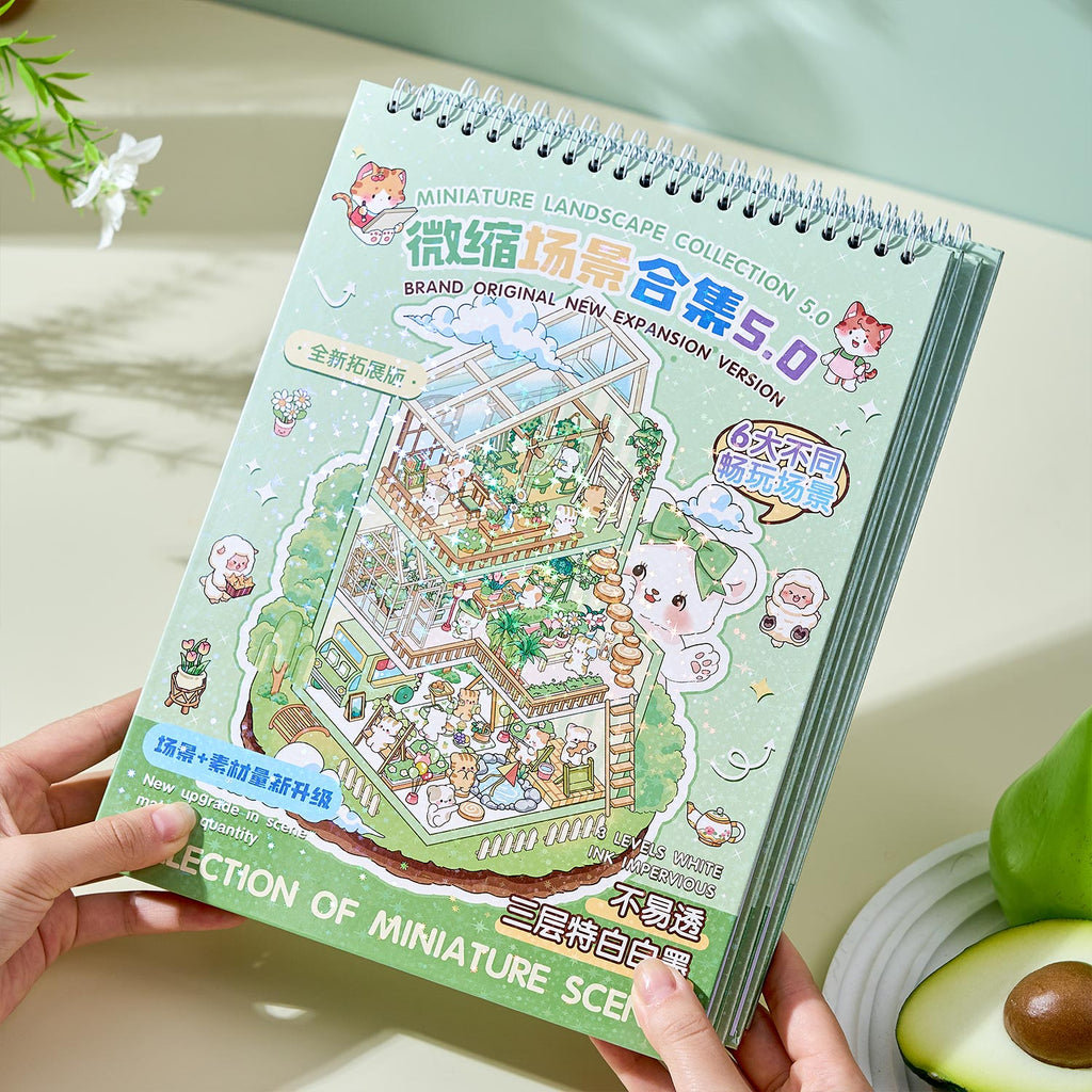 It can be used for one of the children's seal seals, the children's seal, various building scenes, and the glass metal cap bodyseal. 3 d A three-dimensional cartoon shed diy Decorative book