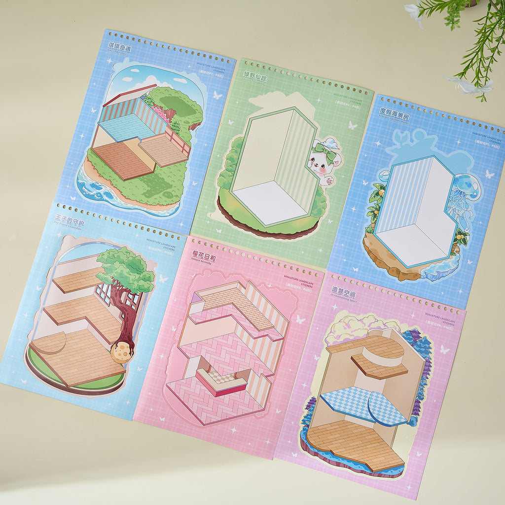 It can be used for one of the children's seal seals, the children's seal, various building scenes, and the glass metal cap bodyseal. 3 d A three-dimensional cartoon shed diy Decorative book