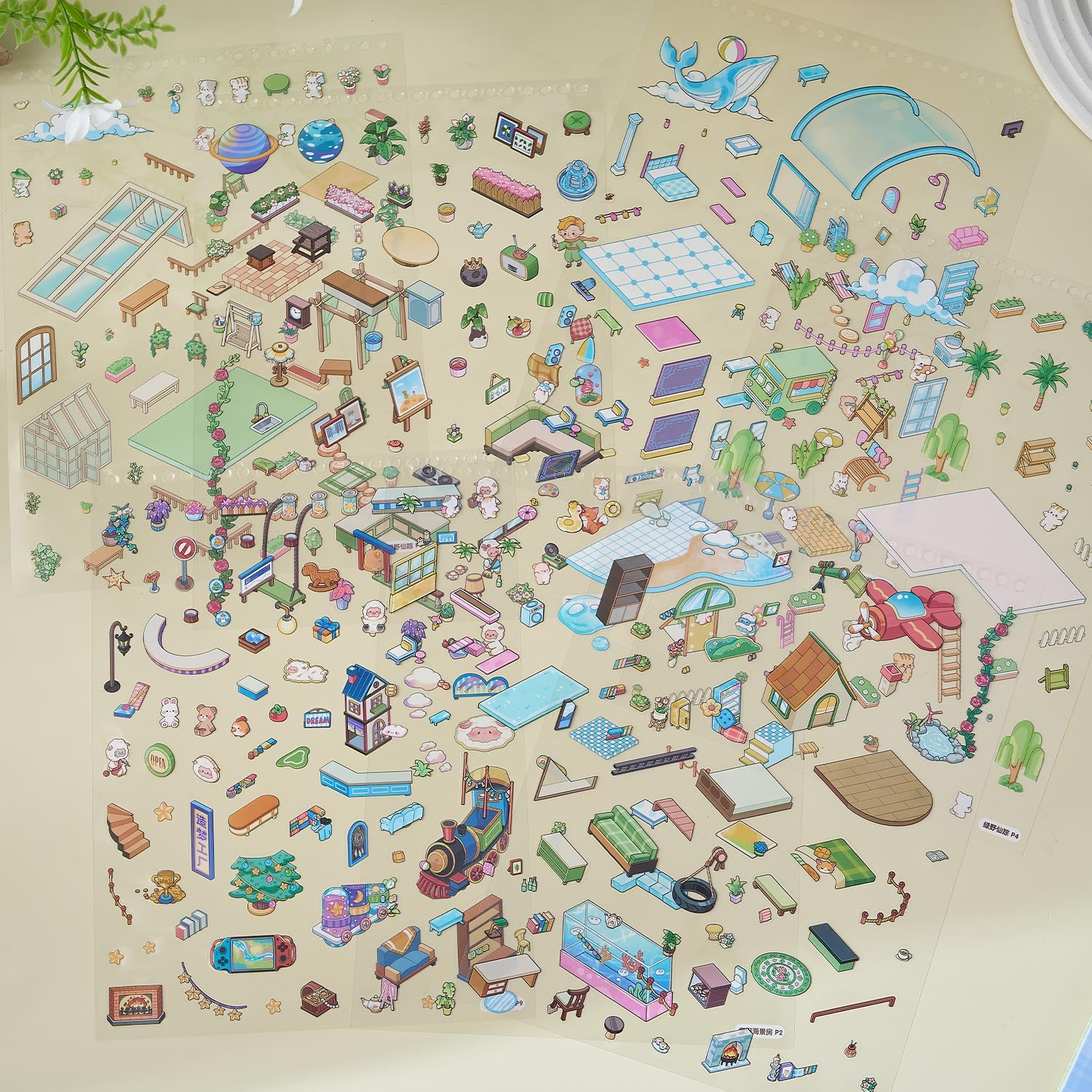 It can be used for one of the children's seal seals, the children's seal, various building scenes, and the glass metal cap bodyseal. 3 d A three-dimensional cartoon shed diy Decorative book