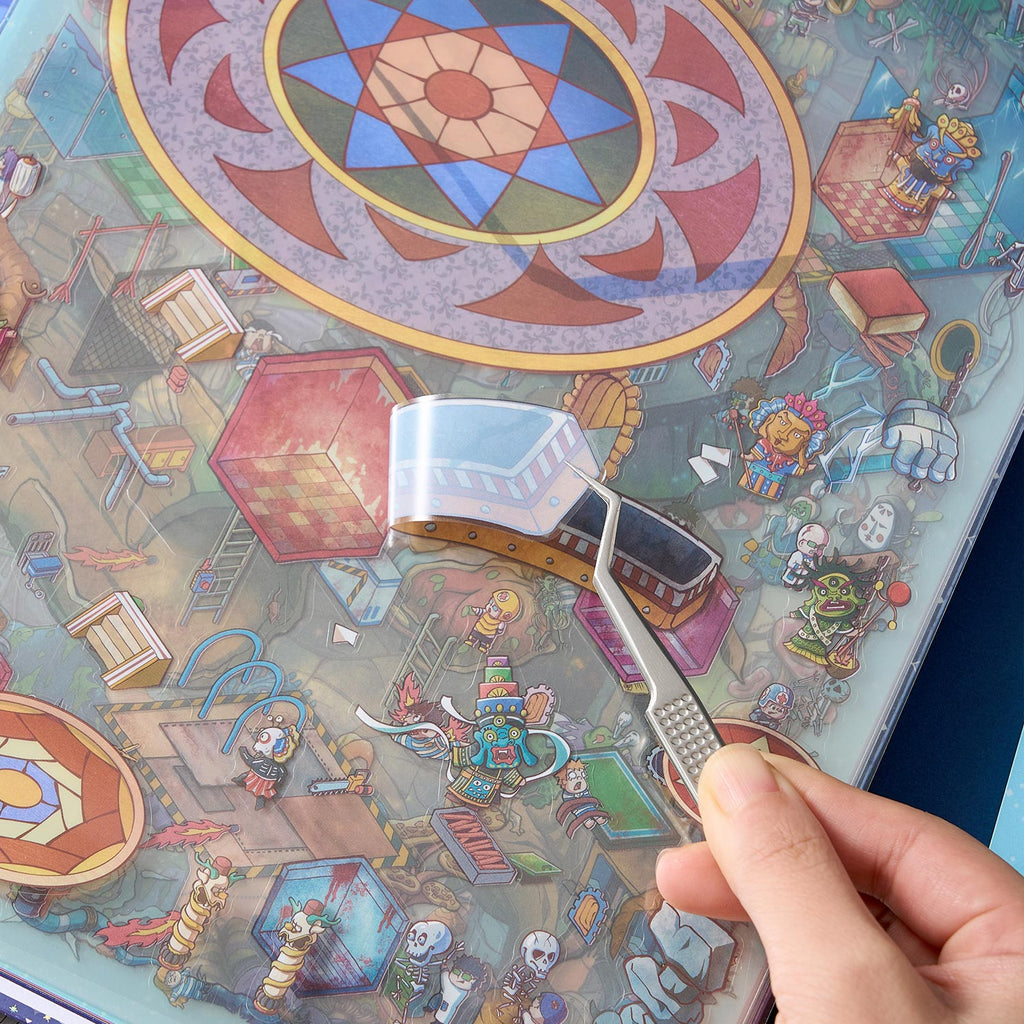 One of the notebooks of the shrinking scene of the town in the odd area diy Toy. 8 different theme scenes. 3 d A three-dimensional cartoon shed diy Decorative book