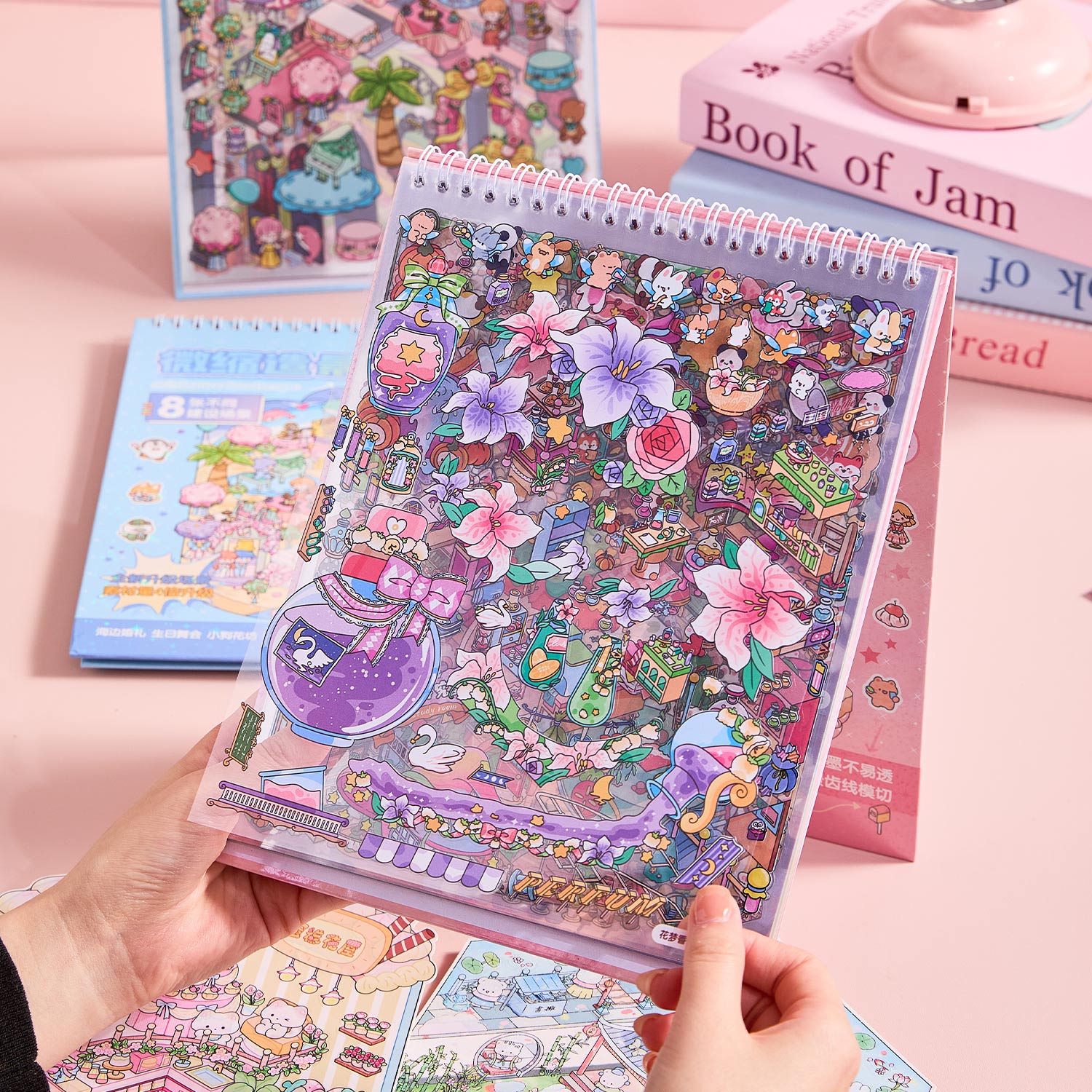 Island series rainbow island fairy tale Island Island shrinking scene diary seal seal for children D A three-dimensional cartoon shed DIY Decorative book